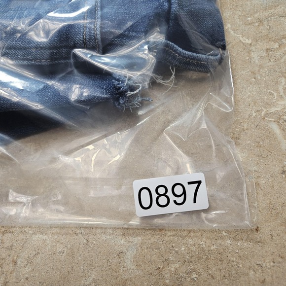 American Eagle Shorts Women 14 Blue Denim The Dream Short Curvy Midi Distressed - Picture 11 of 13